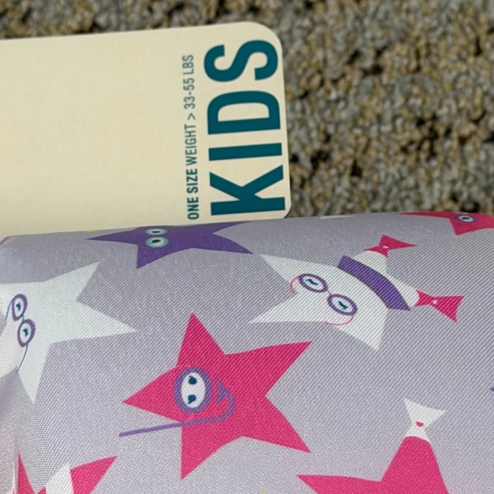 Speedo Kids Splash Jammer Life Jacket PFD Pink Purple Star 33-55lb USCG Approved